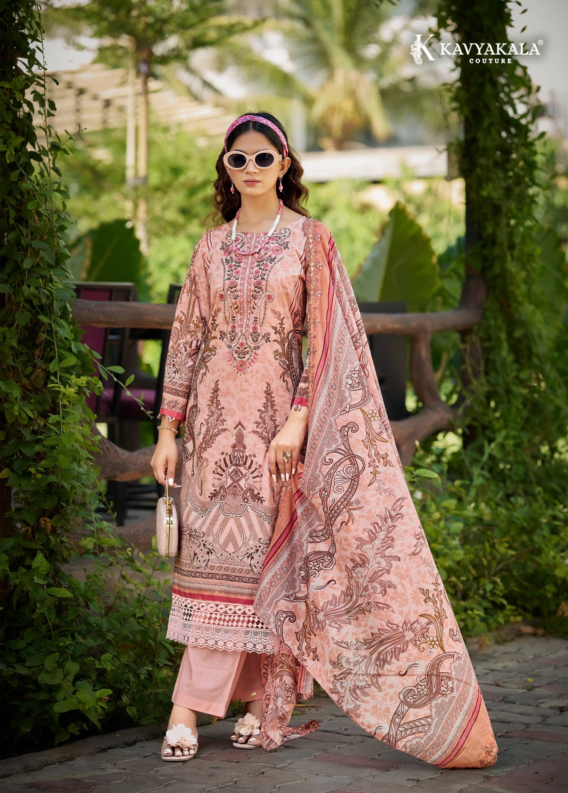 ANARKALI Vol-25by KAVYA‎‎ KALA Couture 1001 to 1008 Series Indian Traditional casual wear Pakistani Lawn Cotton dresses At Wholesale Price